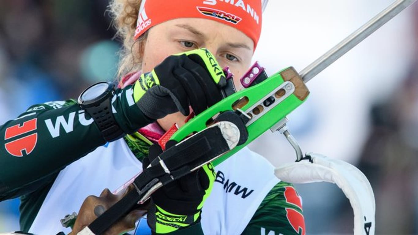 Biathlon-Star Laura Dahlmeier wird in der Staffel laufen.