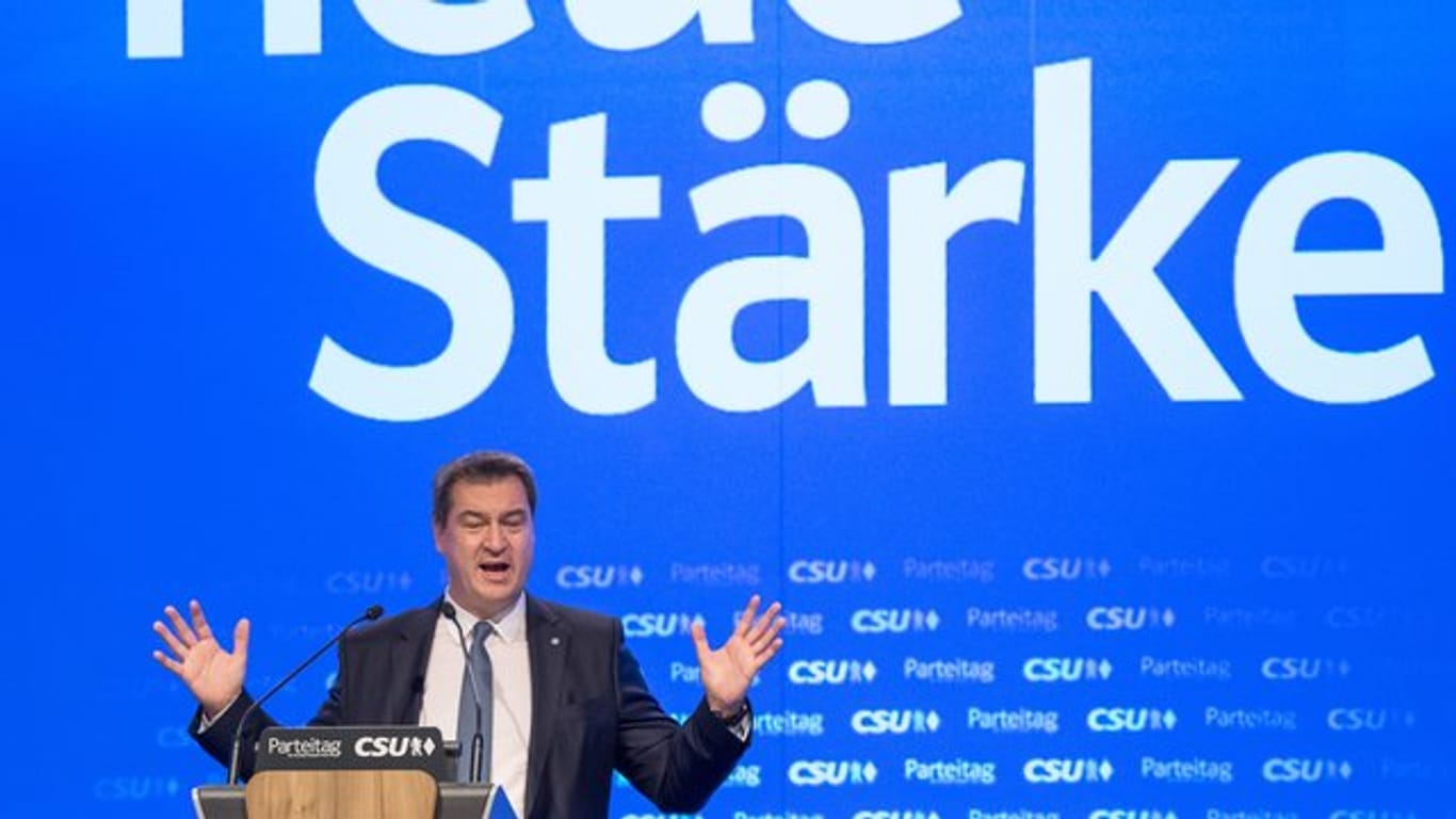 Neue Stärke - die kann der neue CSU-Chef Markus Söder nach den verheerenden Wahlergebnissen brauchen.