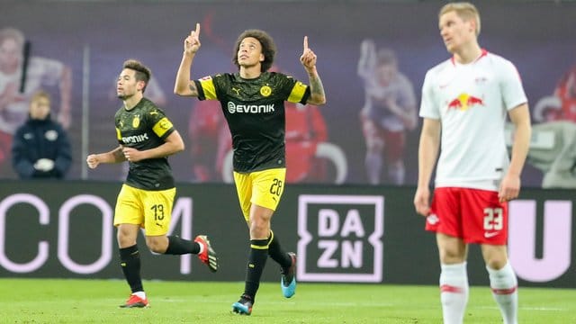 Axel Witsel entscheidet mit seinem Tor das Spiel in Leipzig.
