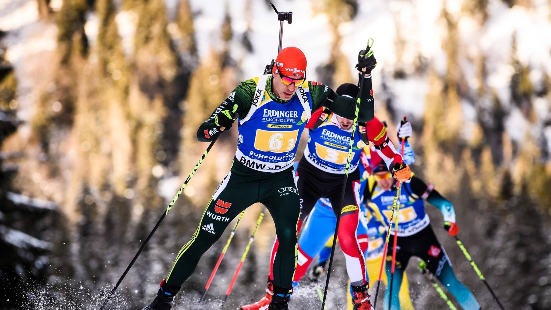 Arnd Peiffer auf der Strecke in Ruhpolding.