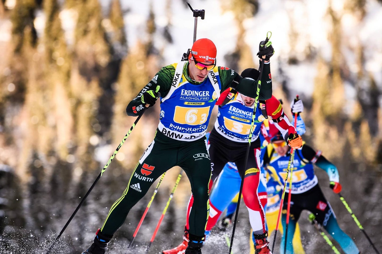 Arnd Peiffer auf der Strecke in Ruhpolding.