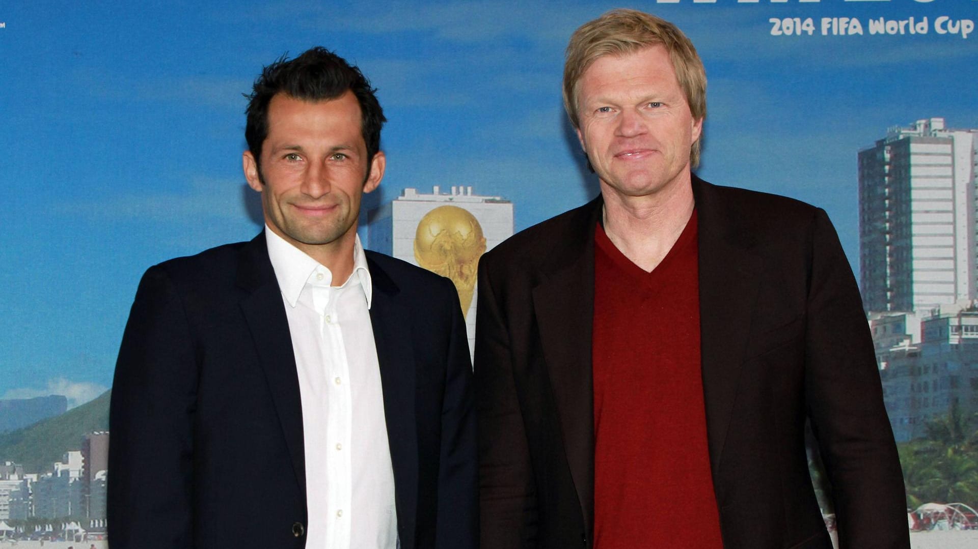 Hasan Salihamidzic (links) und Oliver Kahn spielten beide für den FC Bayern.