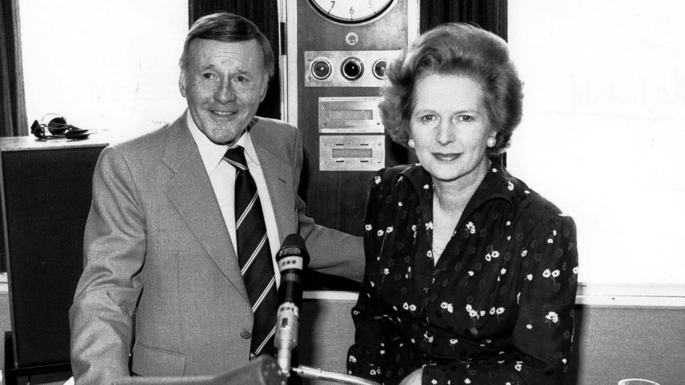 Jimmy Young und Margaret Thatcher: Das Bild ist 1981 entstanden.