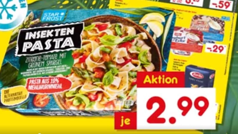 Insekten-Pasta: Vielleicht die richtige Mahlzeit fürs Dschungelcamp-Finale?