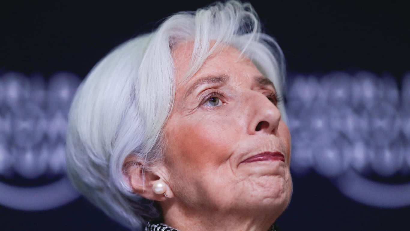 Christine Lagarde in Davos: Für 2020 sagt der IWF nun ein weltweites Wachstum von 3,6 Prozent voraus, 0,1 Punkte weniger als noch im Oktober prognostiziert.