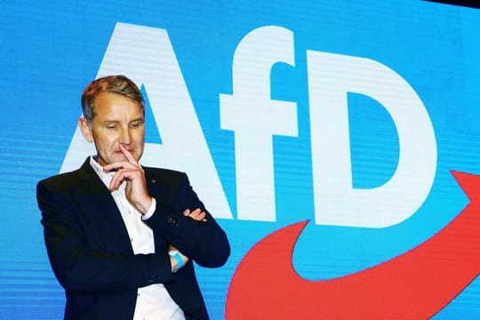 Björn Höcke, AfD-Fraktionsvorsitzender im Thüringer Landtag, bei einem Landesparteitag im November.