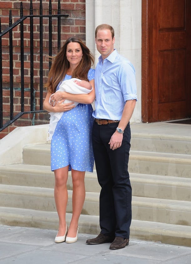 Erinnerungen: Herzogin Kate hat alle drei Kinder im St. Mary's Hospital in London zur Welt gebracht. Hier ist sie mit Prinz George.