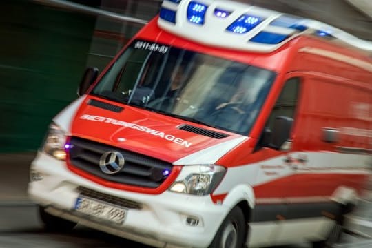 Rettungswagen im Noteinsatz