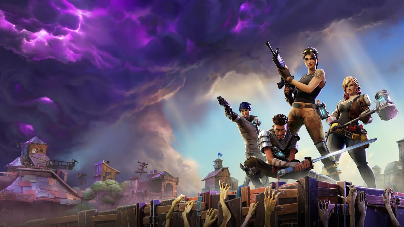 Ein Werbeplakat für Fortnite: Kriminelle missbrauchen das Spiel, um Geldwäsche zu betreiben.