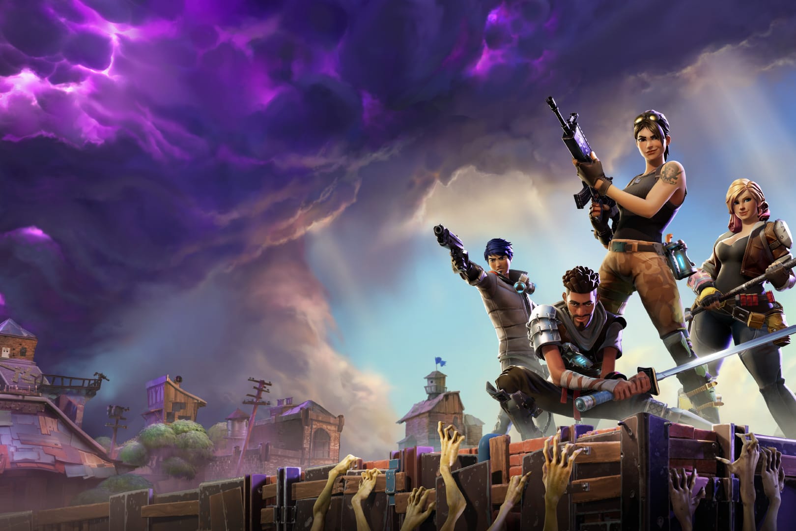 Ein Werbeplakat für Fortnite: Kriminelle missbrauchen das Spiel, um Geldwäsche zu betreiben.