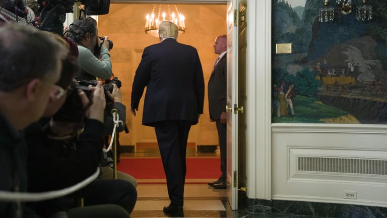 Donald Trump: Der US-Präsident kämpft für seine Mauer.