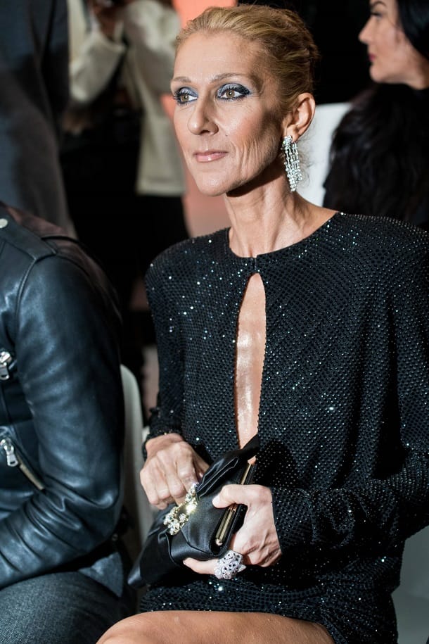 Zu viel Stress?: Bei der Fashion Week in Paris wirkt Céline Dion ausgezehrt.