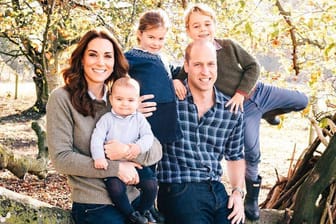 Royales Familienglück: Herzogin Kate und Prinz William mit ihren drei Kindern.