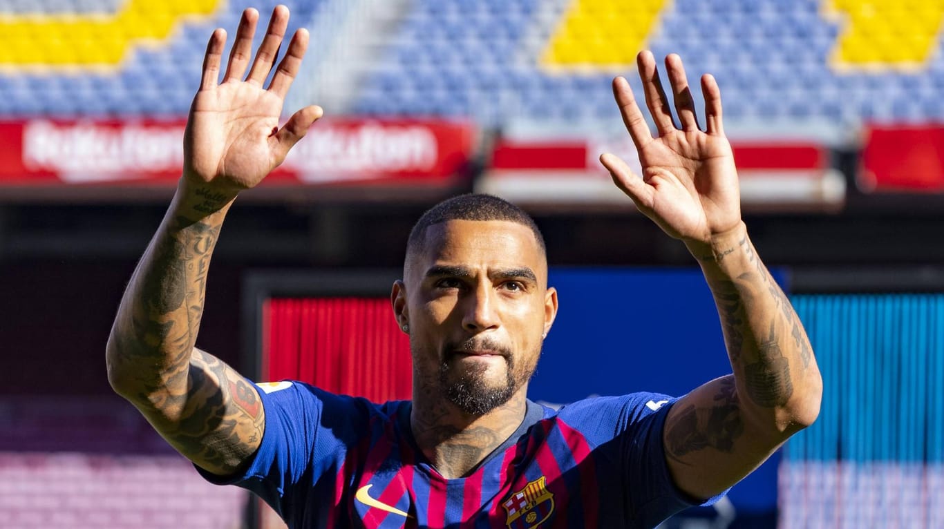 Kevin-Prince Boateng: Der Ex-Frankfurter gibt sich bei seinem Start in Barcelona ungewohnt zurückhaltend.