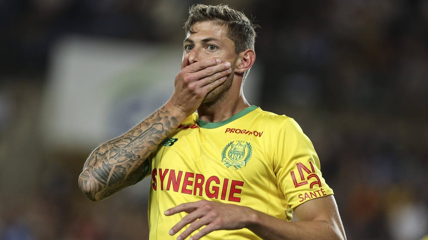 Emiliano Sala im Trikot von Ex-Klub Nantes: Der Argentinier ist vermutlich mit einem Kleinflugzeug abgestürzt.