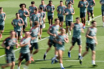 Trainingslager des FC Bayern in Katar.