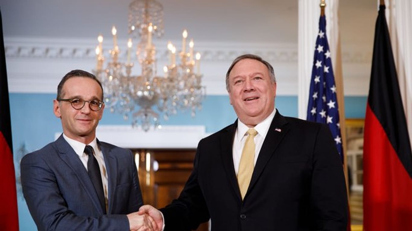 Außenminister Heiko Maas und sein US-amerikanischer Amtskollege, Mike Pompeo.