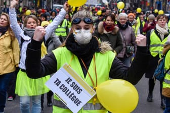 "Gelbwesten"-Protest in Paris: Die Bewegung stellt Kandidaten für die Europawahl im Mai auf.