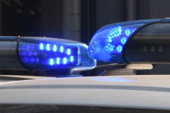 Polizei mit Blaulicht