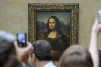 Das berühmteste Gemälde der Welt: Leonardos "Mona Lisa" im Pariser Louvre.