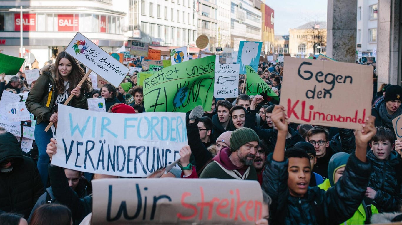 Schülerprotest: In Hannover forderten Mitte Januar 2019 tausende Schulkinder einen sofortigen Kohleausstieg.
