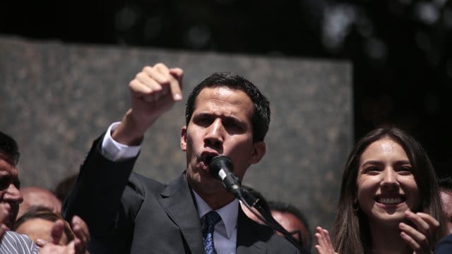 Juan Guaido, der sich selbst zum Übergangspräsidenten ernannt hat. Juan Guaido, der sich selbst zum Übergangspräsidenten ernannt hat.
