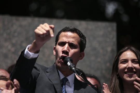 Juan Guaido, der sich selbst zum Übergangspräsidenten ernannt hat.