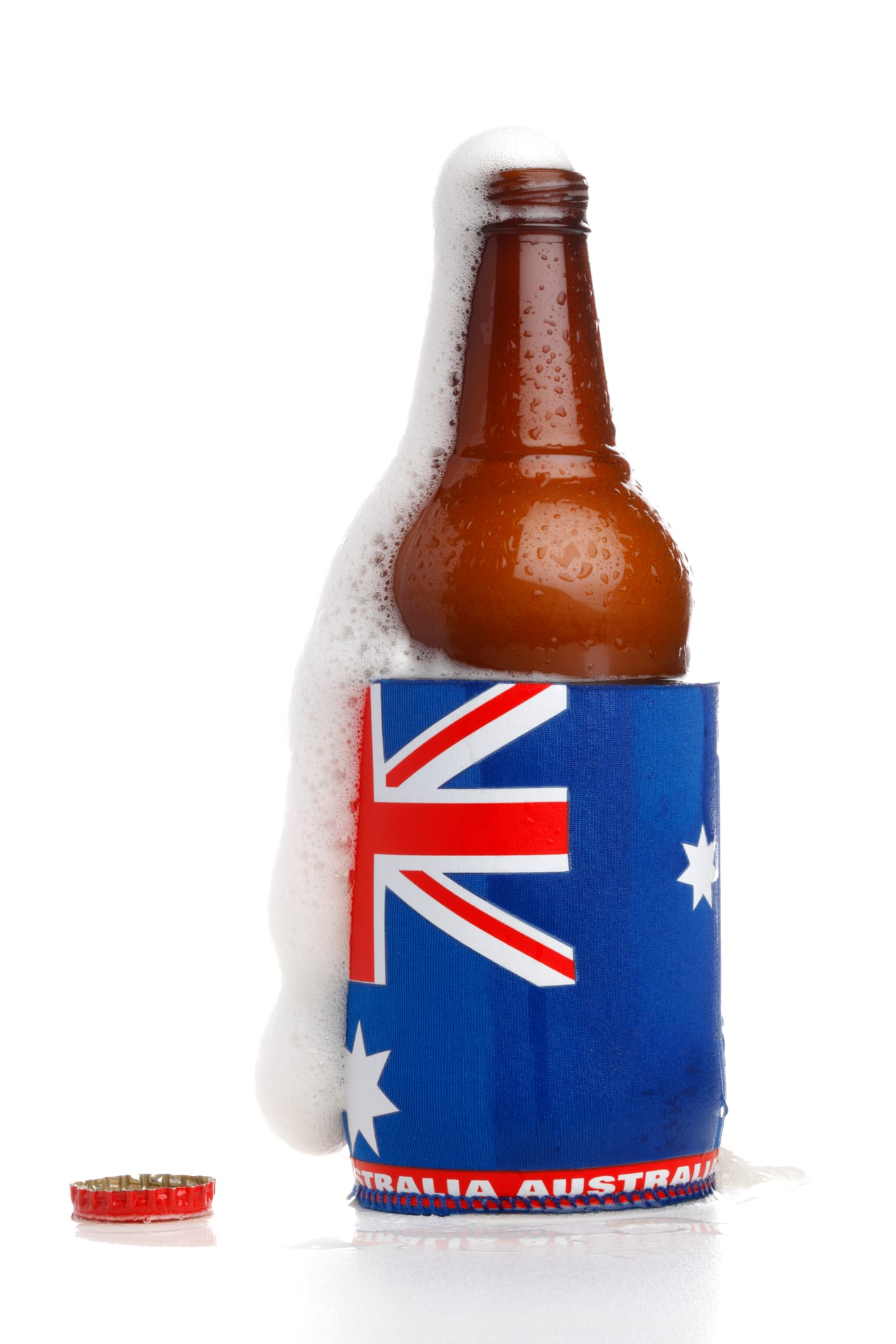Eine tolle Erfindung, das finden viele Australier: Der "Stubby Holder" hält die Getränke kalt.