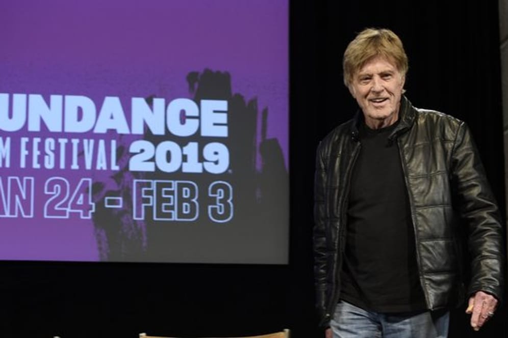 Robert Redford kommt zur Eröffnungspressekonferenz des Sundance Filmfestivals.