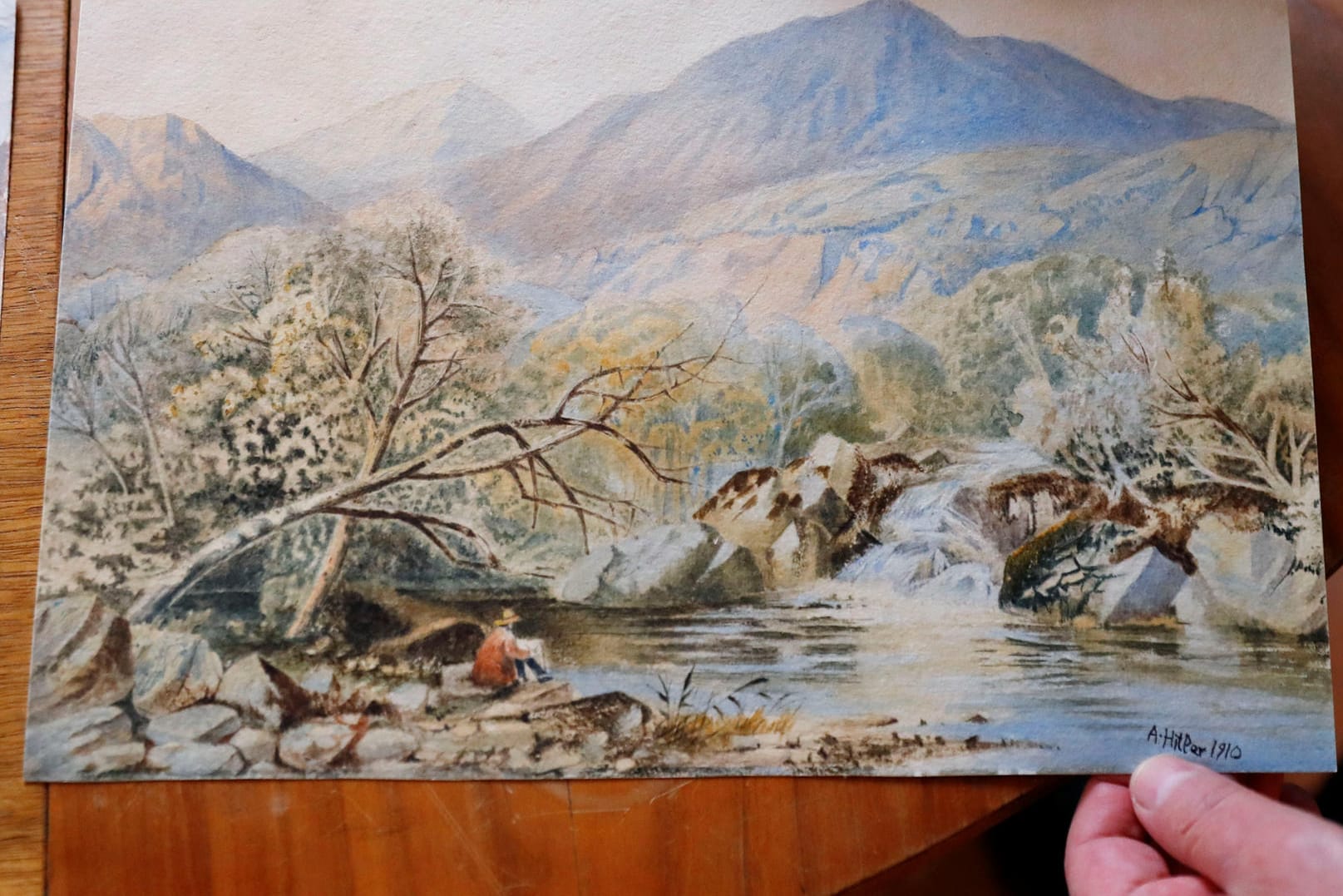 Aquarell: Die Urheberschaft Adolf Hitlers wird geprüft.