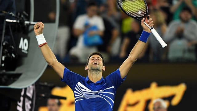 Novak Djokovic hat in Melbourne das Finale erreicht.