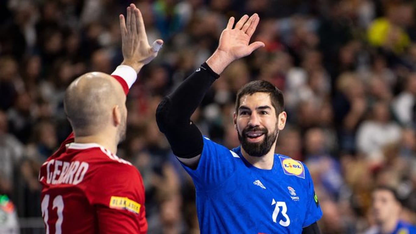 Leistungsträger der französischen Handballer: Torwart Vincent Gerard (l) und Nikola Karabatic.