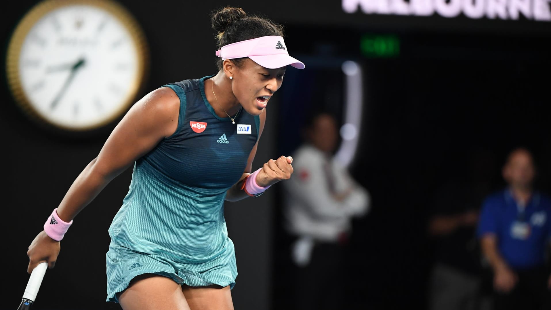 Jubel: Naomi Osaka im Finale gegen Petra Kvitova.