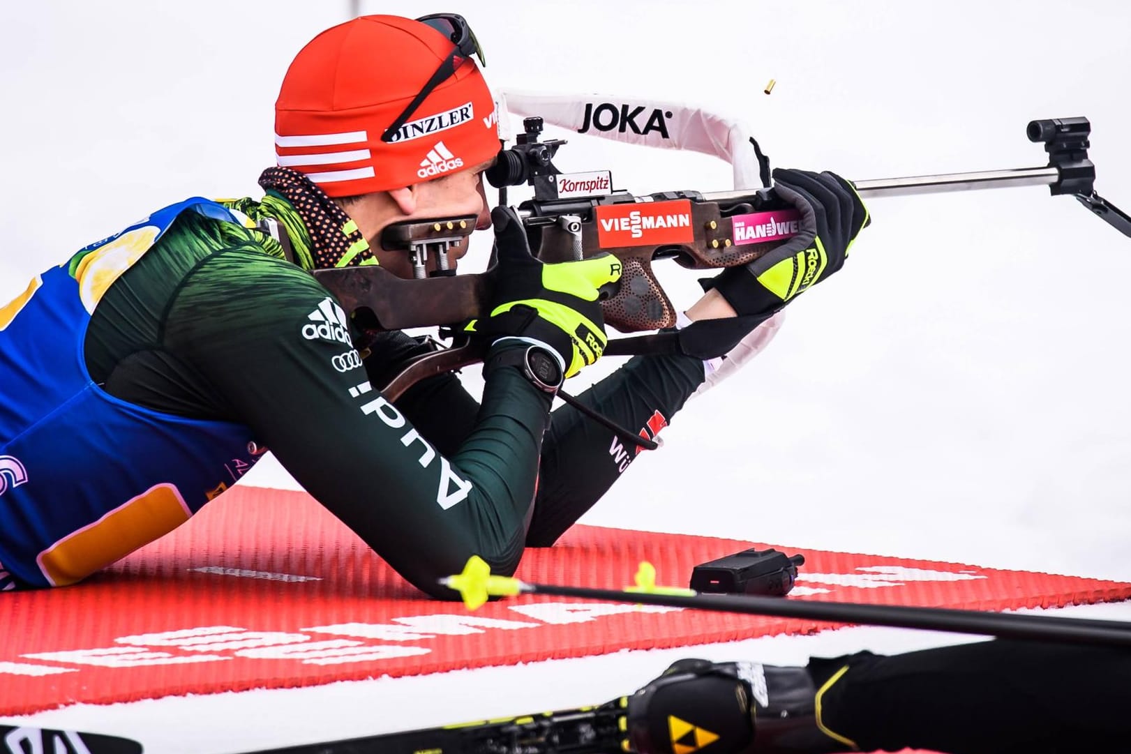 Bester DSV-Athlet: Arnd Peiffer kam beim Verfolgungsrennen in Antholz zwei Fehler.