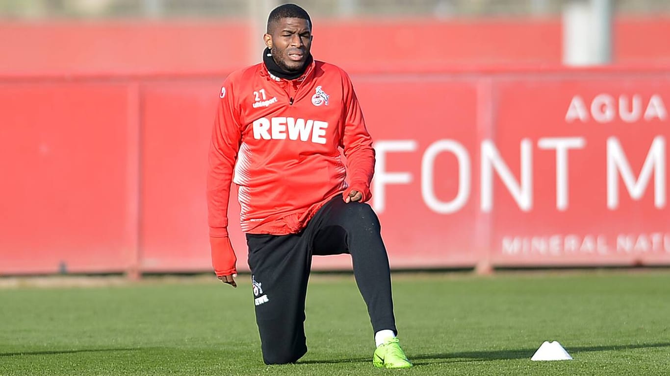 Status ungewiss: Anthony Modeste im Training beim 1. FC Köln.