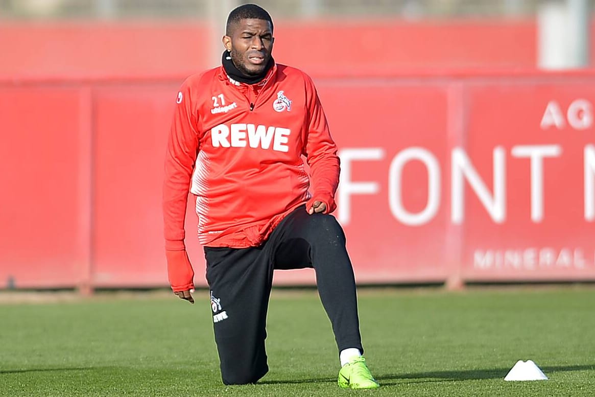 Status ungewiss: Anthony Modeste im Training beim 1. FC Köln.