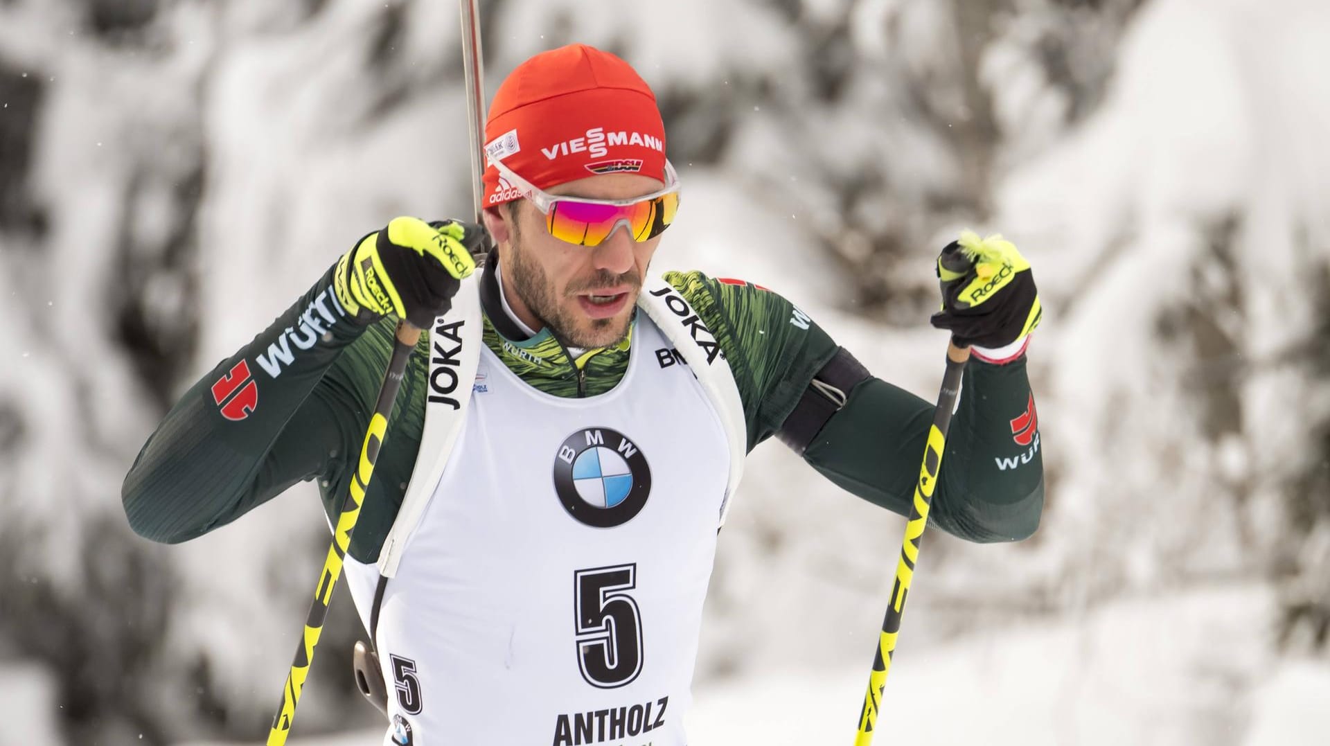 Arnd Peiffer: Der deutsche Biathlon-Star zeigte im Massenstart in Antholz ein mitreißendes Rennen.