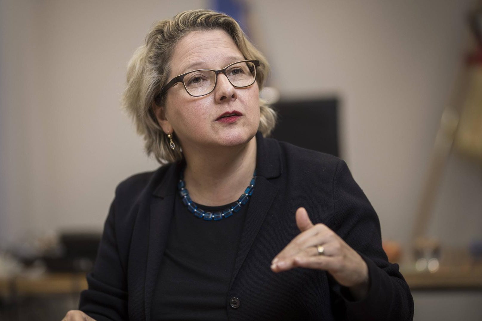 Svenja Schulze: Die Bundesumweltministerin hält nichts von den Aussagen ihres Kollegen Andreas Scheuer. Er trage nicht zur Lösung von Problemen bei.