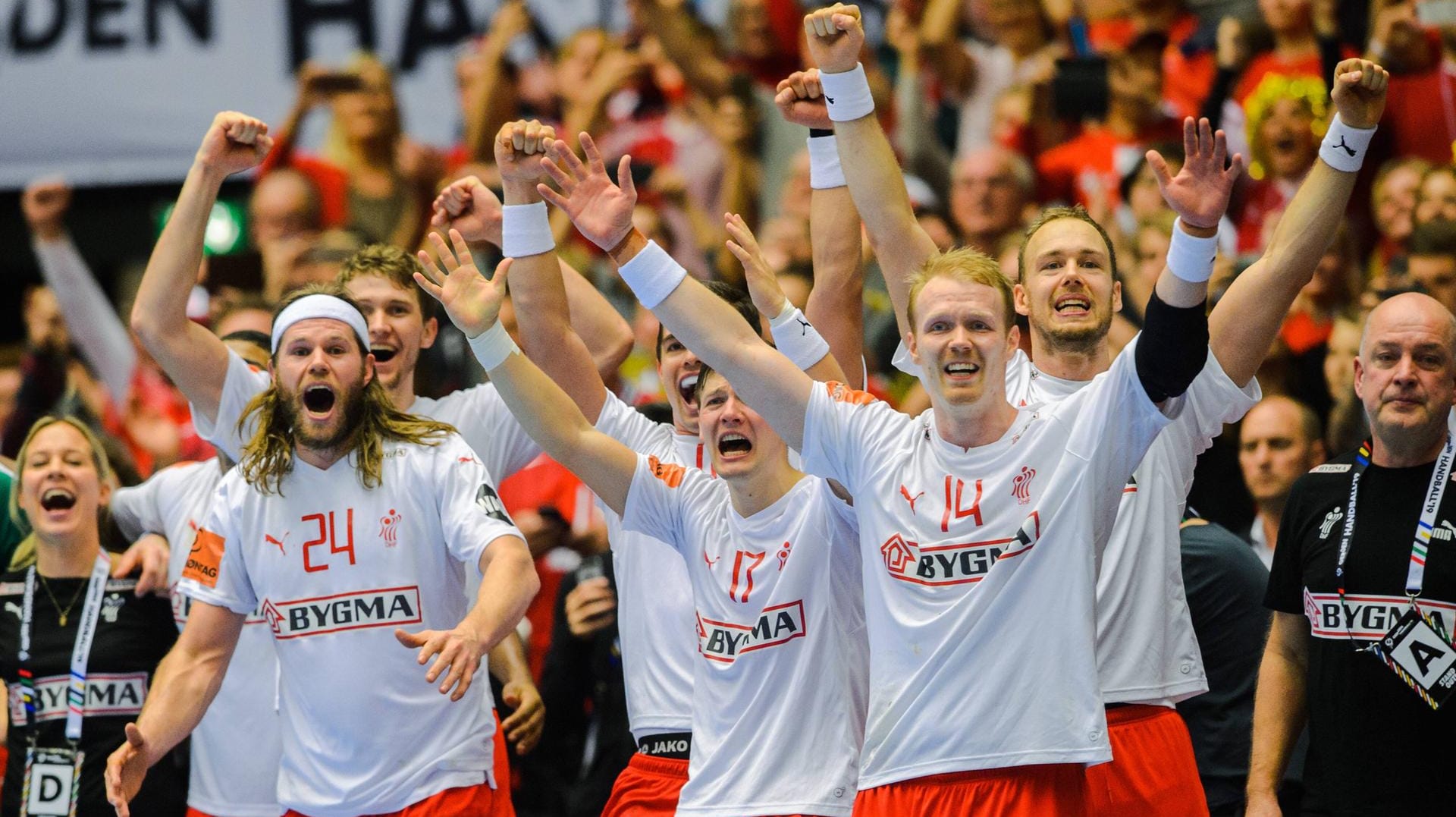 Der Moment vor dem Schlusspfiff: Dänemark krönte sich mit dem Sieg gegen Norwegen erstmals zum Handball-Weltmeister.