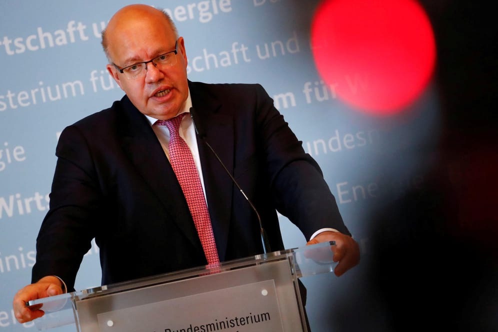 Wirtschaftsminister Altmaier bei einer Pressekonferenz: Der CDU-Politiker plant die Finanzierung des Kohleausstiegs ohne neue Schulden. (Archivbild)