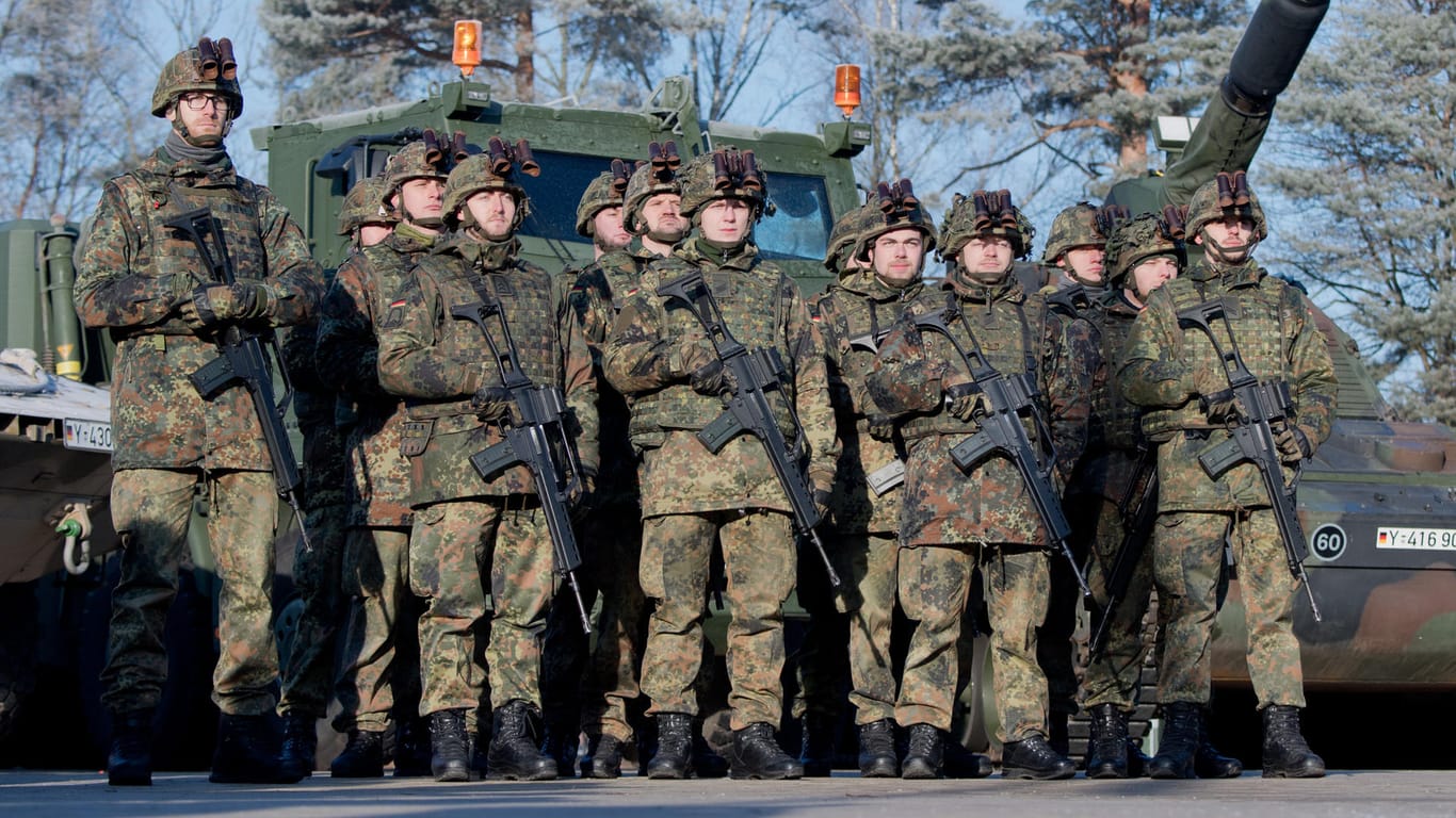 Bundeswehrsoldaten in Hannover.