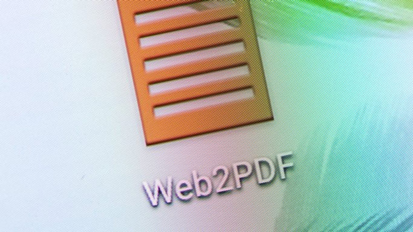Die App Web2PDF auf einem Display: Man muss man nur die gewünschte Internetadresse in die Anwendung hereinkopieren.