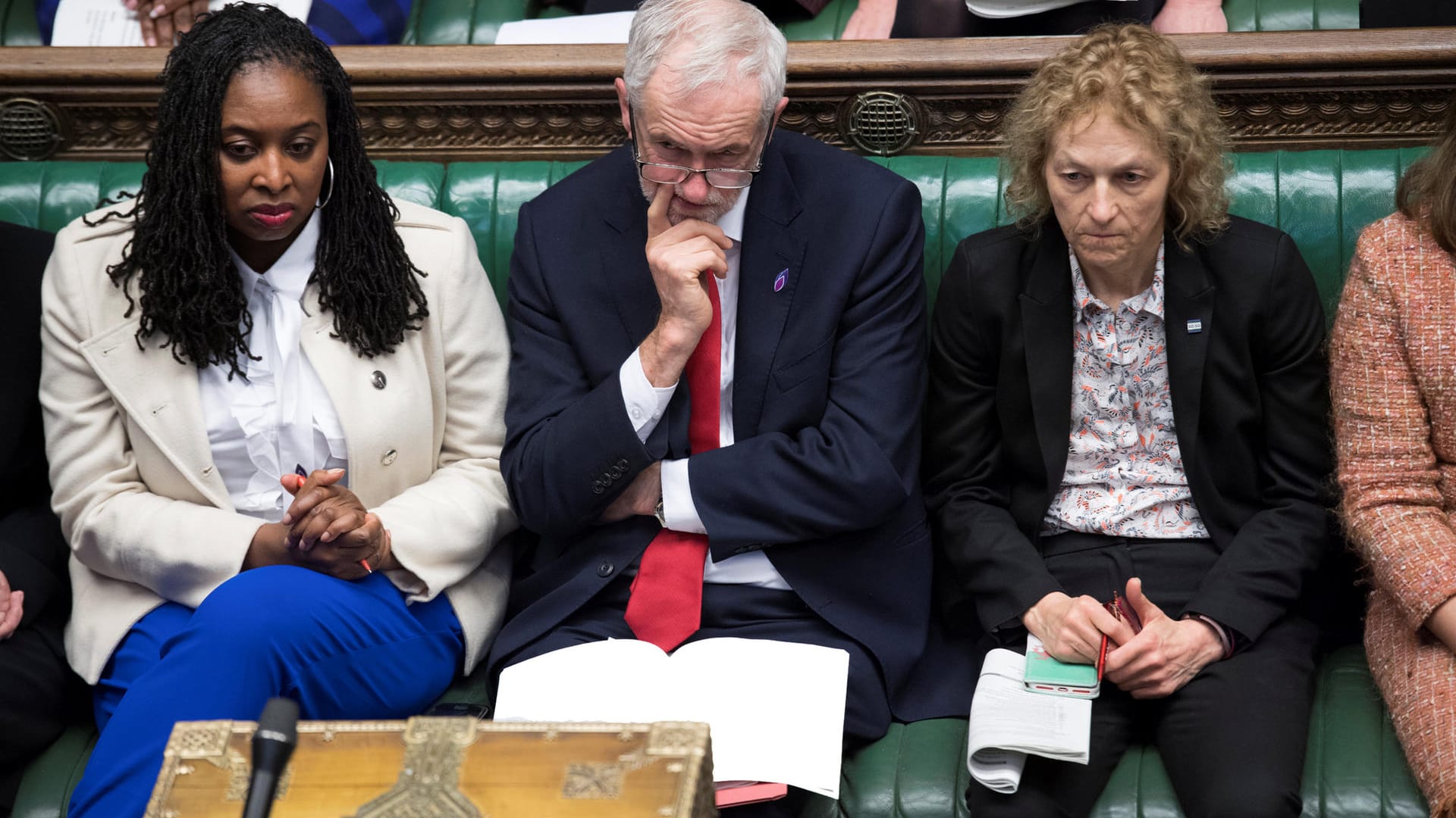 Jeremy Corbyn bei einer Parlamentsdebatte Ende Januar: Er möchte mehr Mitsprache des Parlaments bei der Gestaltung des Brexit-Abkommens