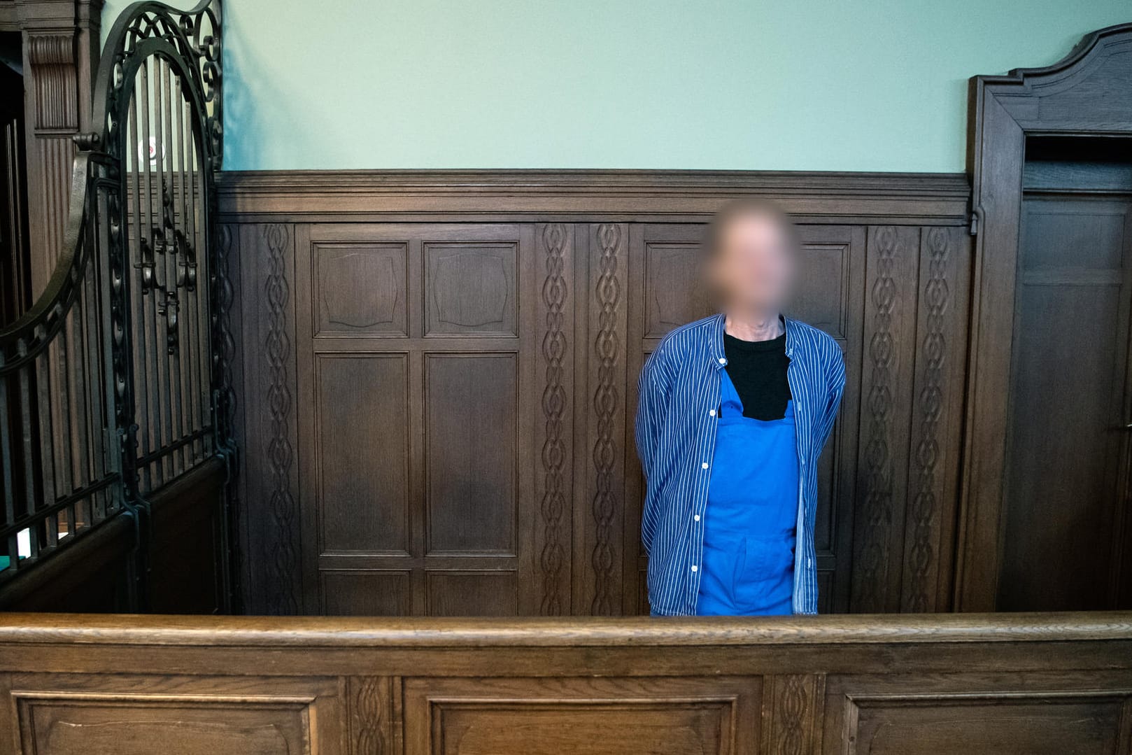 Der Angeklagte im Kriminalgericht Moabit: Beide Opfer erlitten schwere Verbrennungen. Einer der Männer starb nach rund drei Monaten.