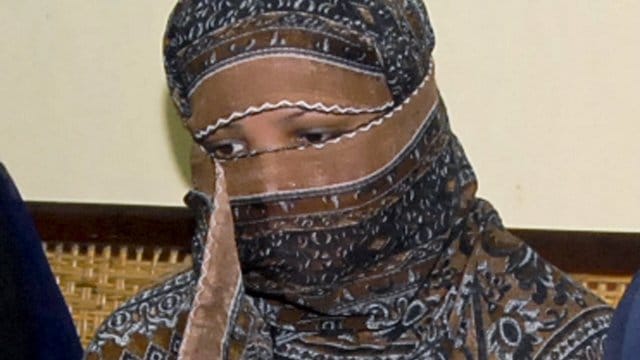 Die pakiatanische Christin, Asia Bibi, bei einer Anhörung in einem Gefängnis in Sheikhupura.
