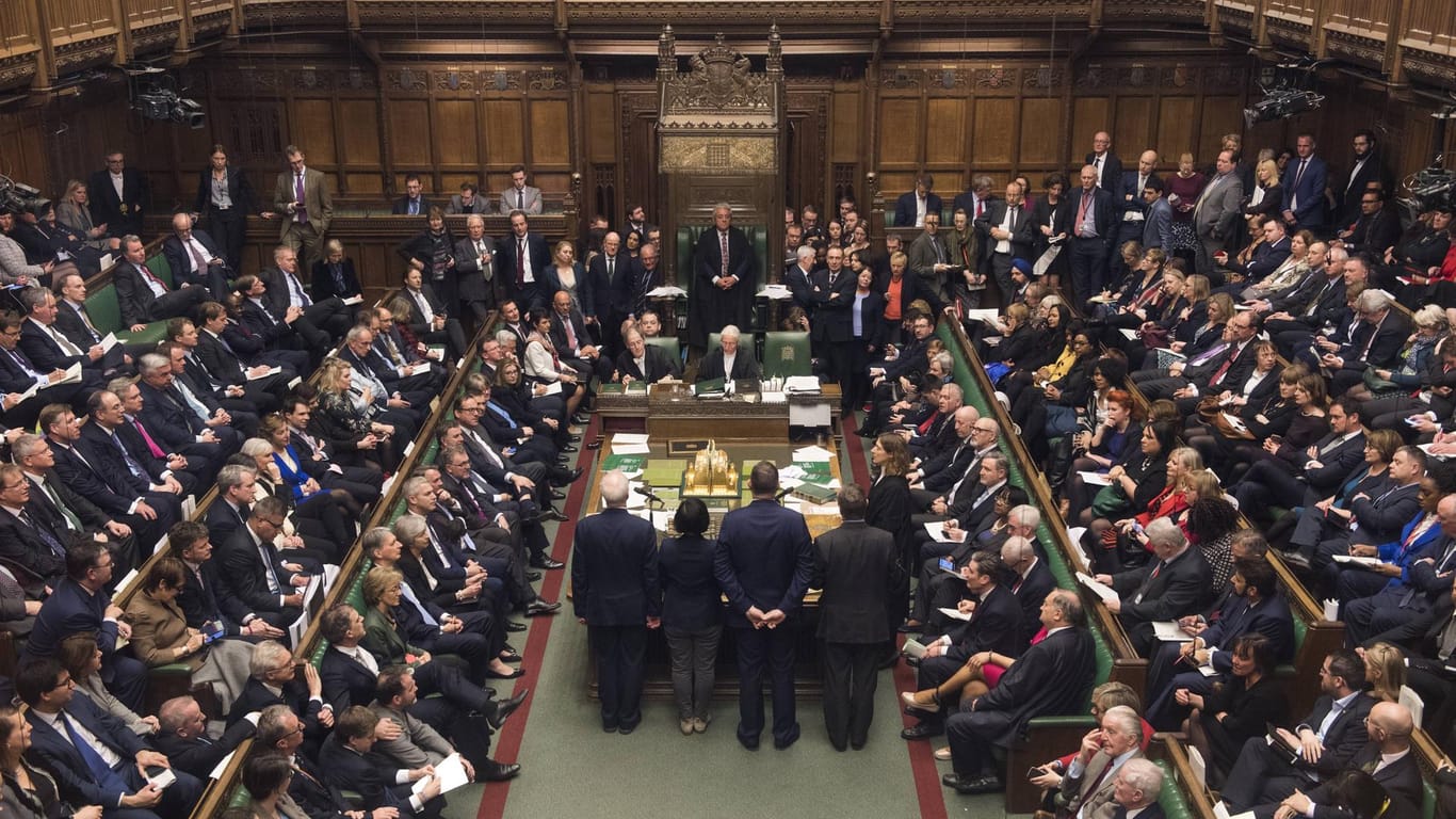 Das britische Parlament: Bei den Abstimmungen am Dienstag bekam Premierministerin May den Aufragt, in der Backstop-Frage mit der EU neu zu verhandeln.