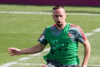 Franck Ribéry absolvierte beim FC Bayern München Teile des Teamtrainings.