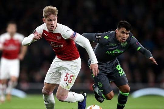 RB Leipzig ist an Emile Smith-Rowe (l) vom FC Arsenal interessiert.