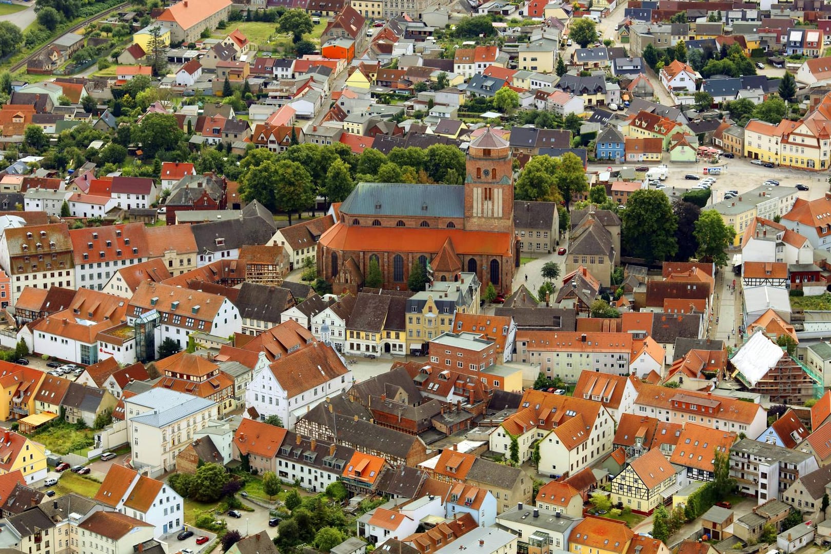 Stadt in Mecklenburg-Vorpommern: Sachsen, Brandenburg und Mecklenburg-Vorpommern haben unterm Strich ein Wanderungsplus.