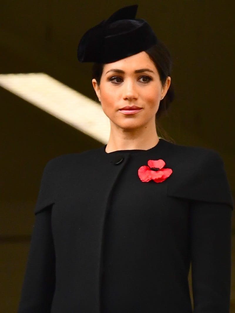 Meghan beim Remembrance Sunday am 11. November 2018: Auch hier trug sie den maßgeschneiderten Mantel von Givenchy.